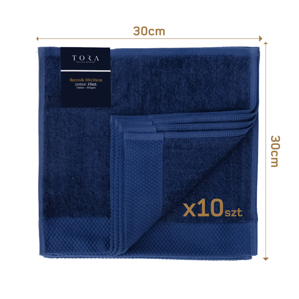 Ręcznik do twarzy 30x30 cm zestaw 10 sztuk