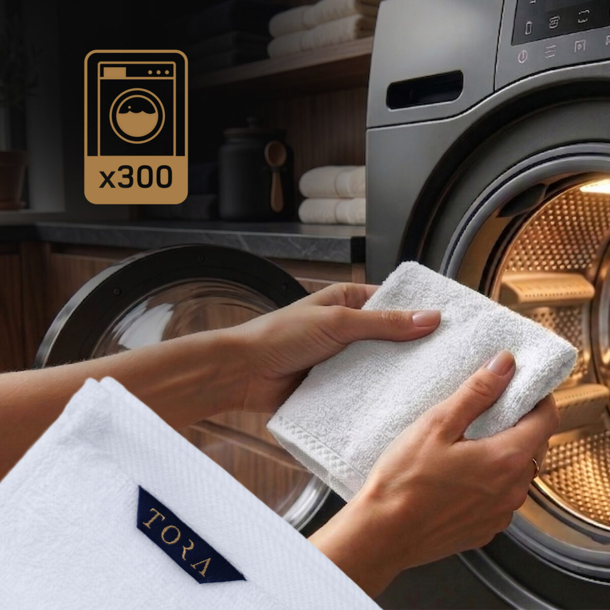 ręcznik hotelowy 30x30 cm trwały pranie 300 razy