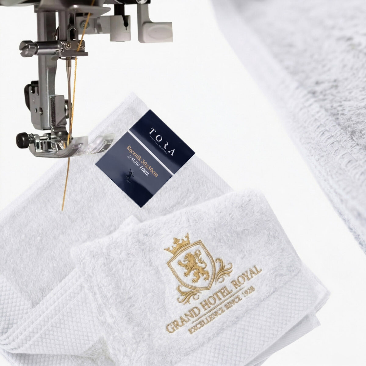 ręcznik hotelowy 30x30 cm haft logo jakość premium