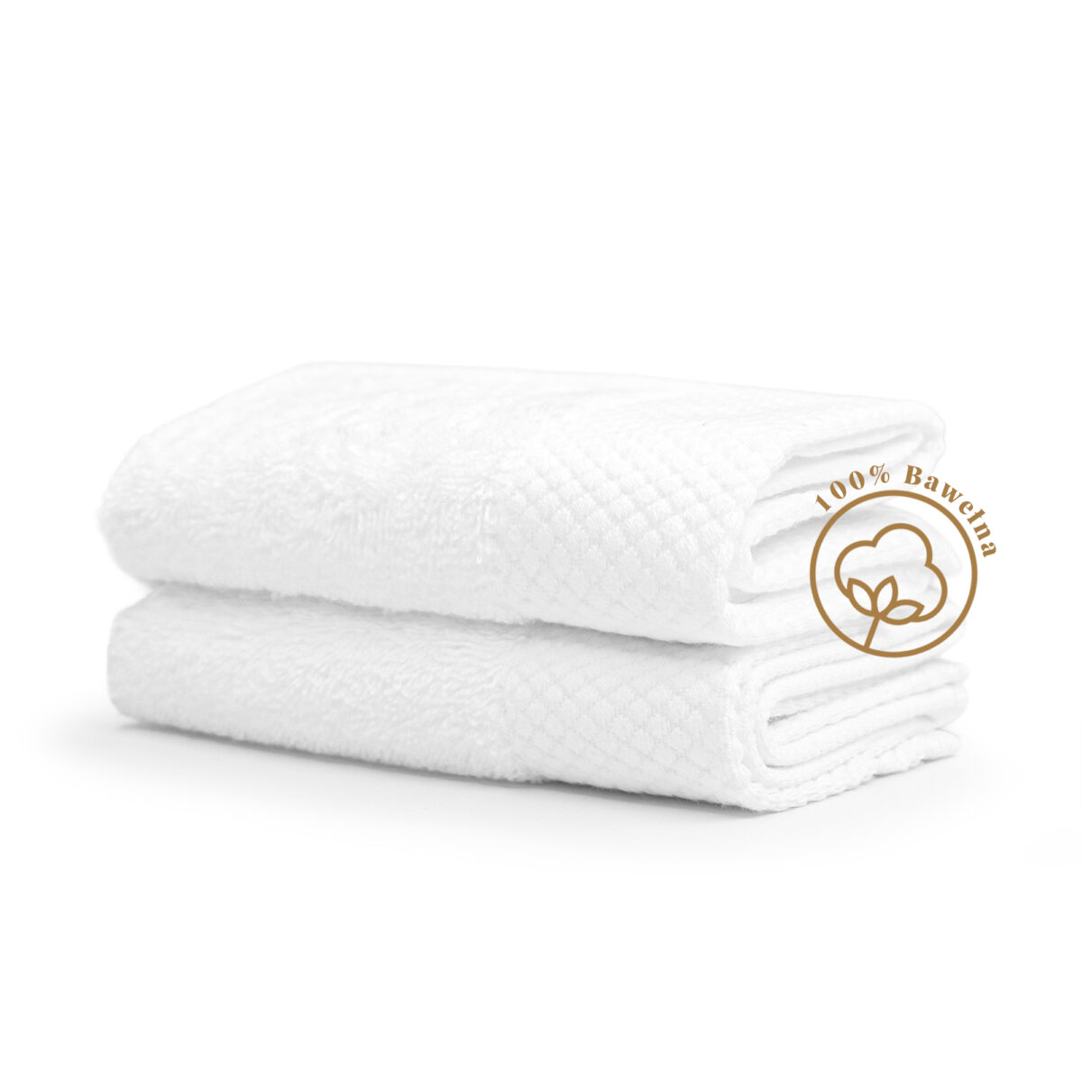 Ręcznik do twarzy i rąk 40x40 cm DeLuxe 700gsm biały – zdjęcie główne