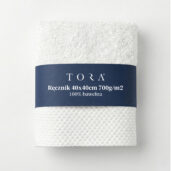 Ręcznik hotelowy 40x40 cm DeLuxe 700gsm biały złożony – widok z góry