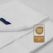 Certyfikat Oeko-Tex Standard 100 – ręcznik hotelowy DeLuxe 40x40 cm
